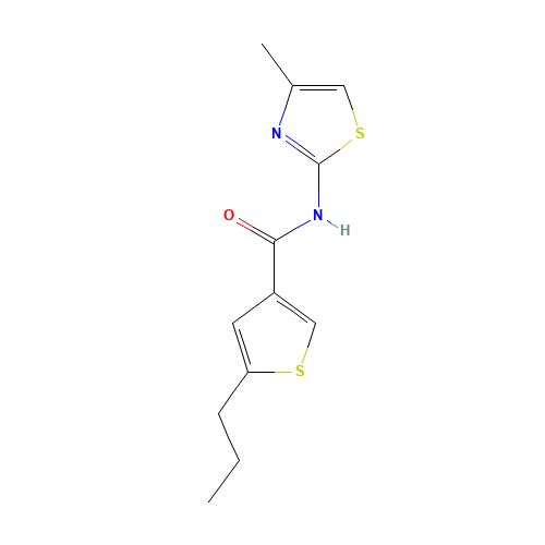N-(4-methyl-1,3-thiazol-2-yl)-5-propylthiophene-3-carboxamide (CAS: 1032227-41-0) - Related Chemical Product