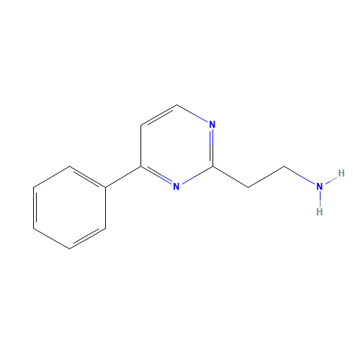 2-(4-phenylpyrimidin-2-yl)ethanamine (CAS: 886367-92-6) - Chemical Structure and Molecular Formula 