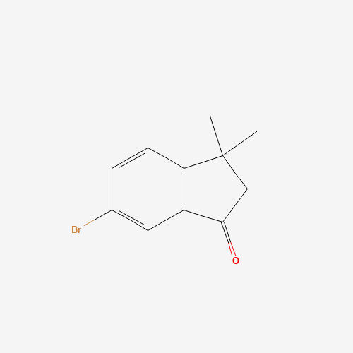 6-bromo-3,3-dimethyl-2H-inden-1-one (CAS: 67159-84-6) - Chemical Structure and Molecular Formula 