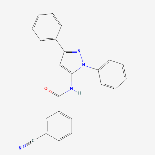3-cyano-N-(2,5-diphenylpyrazol-3-yl)benzamide (CAS: 781652-57-1) - Related Chemical Product