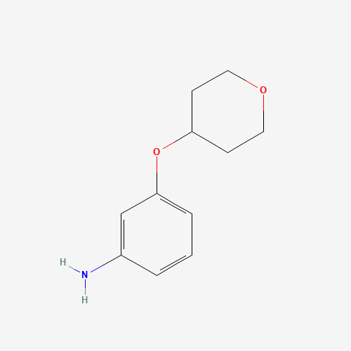 3-(oxan-4-yloxy)aniline (CAS: 929194-97-8) - Chemical Structure and Molecular Formula 