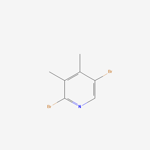 2,5-dibromo-3,4-dimethylpyridine (CAS: 125419-92-3) - Chemical Structure and Molecular Formula 