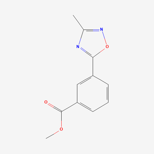 methyl 3-(3-methyl-1,2,4-oxadiazol-5-yl)benzoate (CAS: 921938-57-0) - Chemical Structure and Molecular Formula 