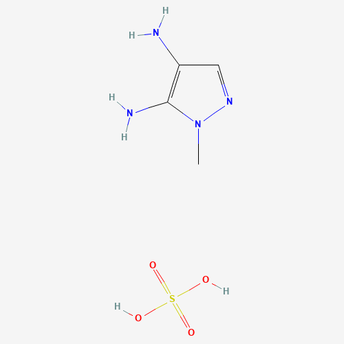 2-methylpyrazole-3,4-diamine;sulfuric acid (CAS: 20055-01-0) - Chemical Structure and Molecular Formula 