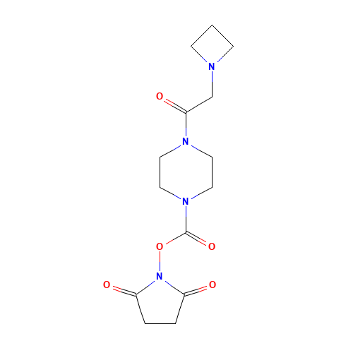 (2,5-dioxopyrrolidin-1-yl) 4-[2-(azetidin-1-yl)acetyl]piperazine-1-carboxylate (CAS: 1460038-07-6) - Related Chemical Product
