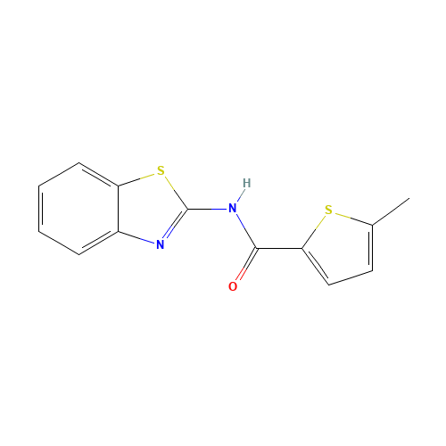 N-(1,3-benzothiazol-2-yl)-5-methylthiophene-2-carboxamide (CAS: 383864-94-6) - Related Chemical Product