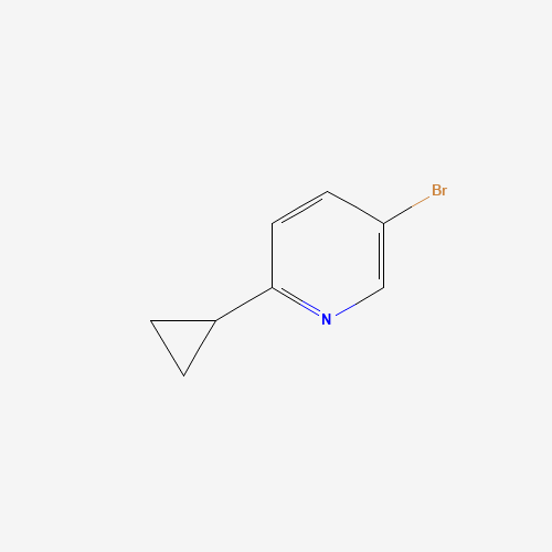 5-bromo-2-cyclopropylpyridine (CAS: 579475-29-9) - Chemical Structure and Molecular Formula 
