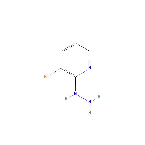 (3-bromopyridin-2-yl)hydrazine (CAS: 54231-41-3) - Chemical Structure and Molecular Formula 