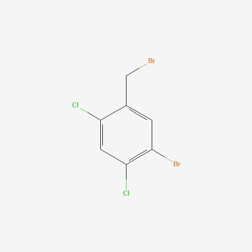 1-bromo-5-(bromomethyl)-2,4-dichlorobenzene (CAS: 1350760-83-6) - Chemical Structure and Molecular Formula 