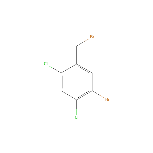 1-bromo-5-(bromomethyl)-2,4-dichlorobenzene (CAS: 1350760-83-6) - Chemical Structure and Molecular Formula 