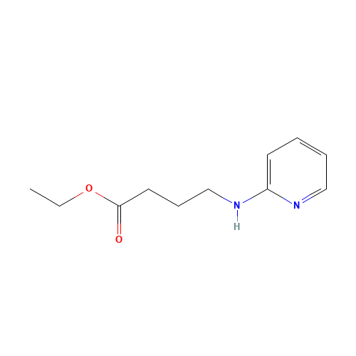 ethyl 4-(pyridin-2-ylamino)butanoate (CAS: 1391079-82-5) - Chemical Structure and Molecular Formula 