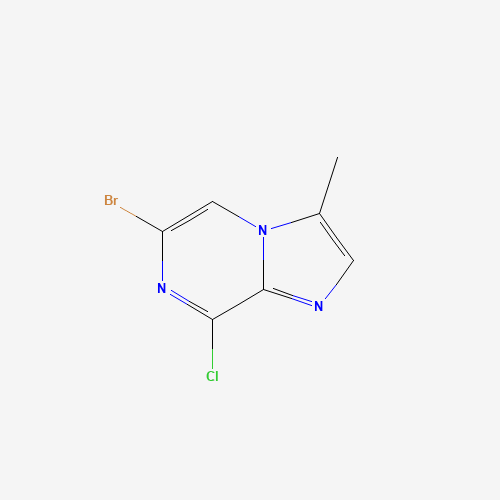 6-bromo-8-chloro-3-methylimidazo[1,2-a]pyrazine (CAS: 615535-01-8) - Chemical Structure and Molecular Formula 