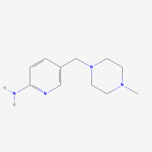 5-[(4-methylpiperazin-1-yl)methyl]pyridin-2-amine (CAS: 1197333-44-0) - Chemical Structure and Molecular Formula 