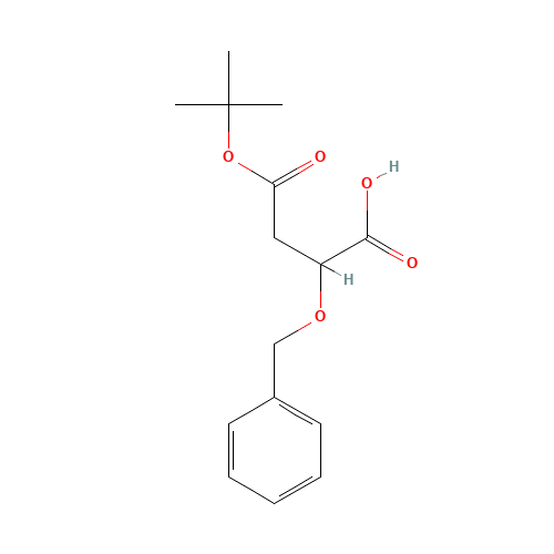 4-[(2-methylpropan-2-yl)oxy]-4-oxo-2-phenylmethoxybutanoic acid (CAS: 1020253-58-0) - Chemical Structure and Molecular Formula 
