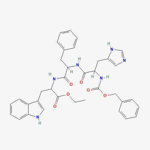 ethyl 2-[[2-[[3-(1H-imidazol-5-yl)-2-(phenylmethoxycarbonylamino)propanoyl]amino]-3-phenylpropanoyl]amino]-3-(1H-indol-3-yl)propanoate (CAS: 10119-01-4) - Related Chemical Product