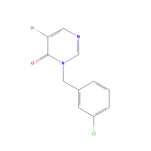 5-bromo-3-[(3-chlorophenyl)methyl]pyrimidin-4-one (CAS: 960298-13-9) - Related Chemical Product