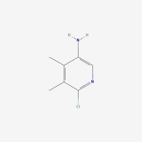 6-chloro-4,5-dimethylpyridin-3-amine (CAS: 147440-83-3) - Chemical Structure and Molecular Formula 