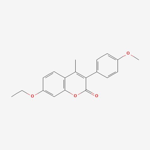 7-ethoxy-3-(4-methoxyphenyl)-4-methylchromen-2-one (CAS: 263364-88-1) - Related Chemical Product