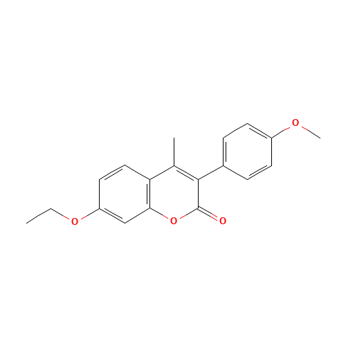 7-ethoxy-3-(4-methoxyphenyl)-4-methylchromen-2-one (CAS: 263364-88-1) - Related Chemical Product