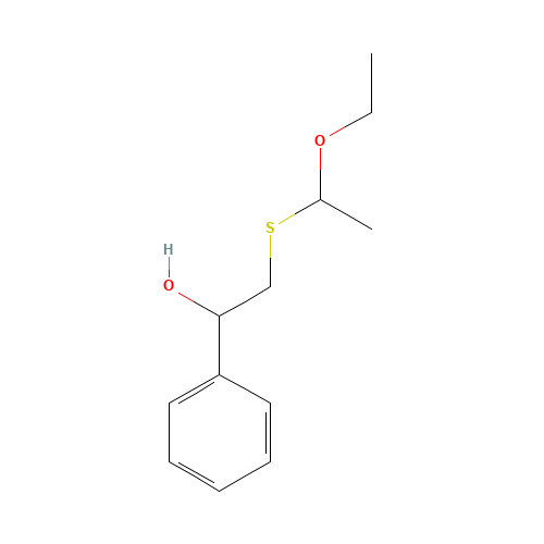 2-(1-ethoxyethylsulfanyl)-1-phenylethanol (CAS: 1467663-52-0) - Related Chemical Product