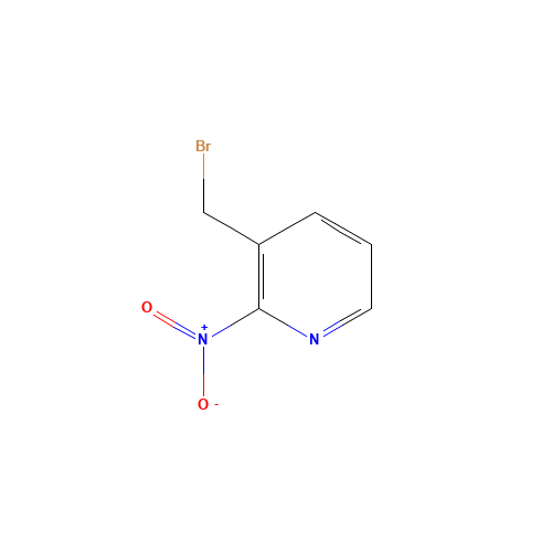 3-(bromomethyl)-2-nitropyridine (CAS: 15936-06-8) - Chemical Structure and Molecular Formula 