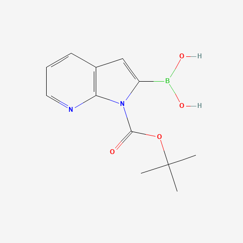 [1-[(2-methylpropan-2-yl)oxycarbonyl]pyrrolo[2,3-b]pyridin-2-yl]boronic acid (CAS: 1373273-49-4) - Related Chemical Product
