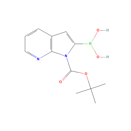 [1-[(2-methylpropan-2-yl)oxycarbonyl]pyrrolo[2,3-b]pyridin-2-yl]boronic acid (CAS: 1373273-49-4) - Related Chemical Product