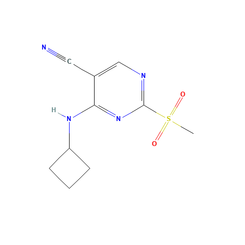 4-(cyclobutylamino)-2-methylsulfonylpyrimidine-5-carbonitrile (CAS: 1403865-67-7) - Related Chemical Product