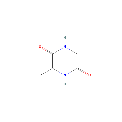 3-methylpiperazine-2,5-dione (CAS: 6062-46-0) - Chemical Structure and Molecular Formula 