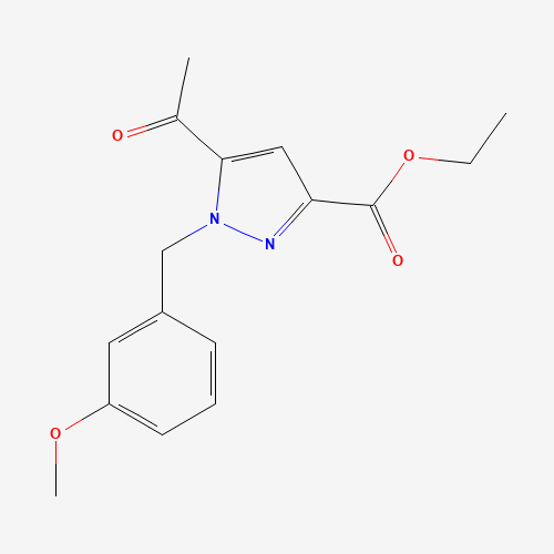 ethyl 5-acetyl-1-[(3-methoxyphenyl)methyl]pyrazole-3-carboxylate (CAS: 1403332-89-7) - Related Chemical Product