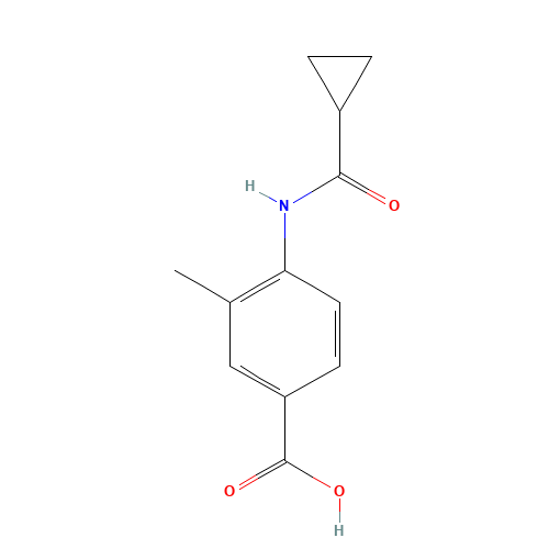 4-(cyclopropanecarbonylamino)-3-methylbenzoic acid (CAS: 926224-22-8) - Related Chemical Product