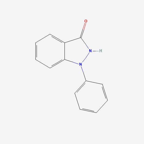 1-phenyl-2H-indazol-3-one (CAS: 28561-80-0) - Chemical Structure and Molecular Formula 