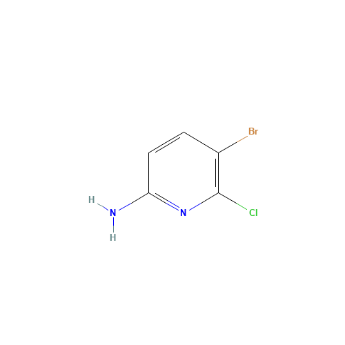 5-bromo-6-chloropyridin-2-amine (CAS: 358672-65-8) - Chemical Structure and Molecular Formula 