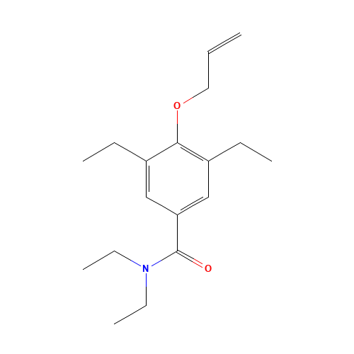 N,N,3,5-tetraethyl-4-prop-2-enoxybenzamide (CAS: 7192-69-0) - Related Chemical Product