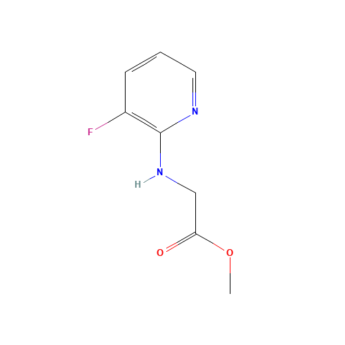 methyl 2-[(3-fluoropyridin-2-yl)amino]acetate (CAS: 1339673-93-6) - Chemical Structure and Molecular Formula 