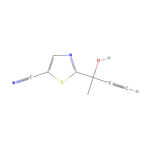 2-(2-hydroxybut-3-yn-2-yl)-1,3-thiazole-5-carbonitrile (CAS: 1202770-08-8) - Related Chemical Product