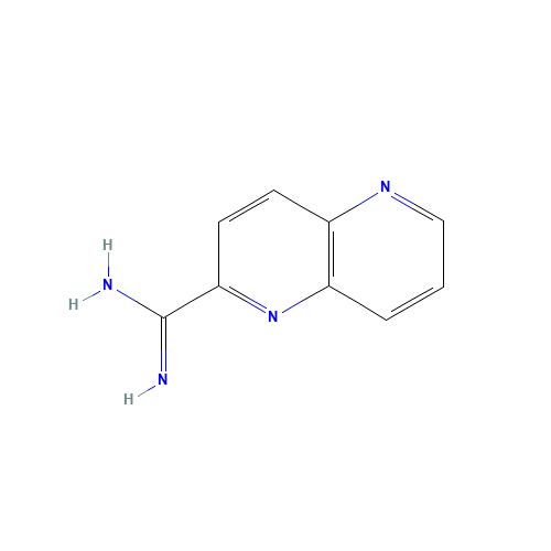 1,5-naphthyridine-2-carboximidamide (CAS: 1179532-99-0) - Chemical Structure and Molecular Formula 