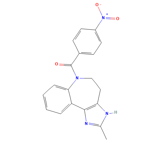 (2-methyl-4,5-dihydro-3H-imidazo[4,5-d][1]benzazepin-6-yl)-(4-nitrophenyl)methanone (CAS: 168626-71-9) - Related Chemical Product