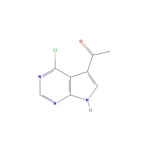 1-(4-chloro-7H-pyrrolo[2,3-d]pyrimidin-5-yl)ethanone (CAS: 1363381-59-2) - Related Chemical Product