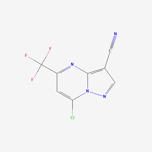7-chloro-5-(trifluoromethyl)pyrazolo[1,5-a]pyrimidine-3-carbonitrile (CAS: 1131604-90-4) - Related Chemical Product