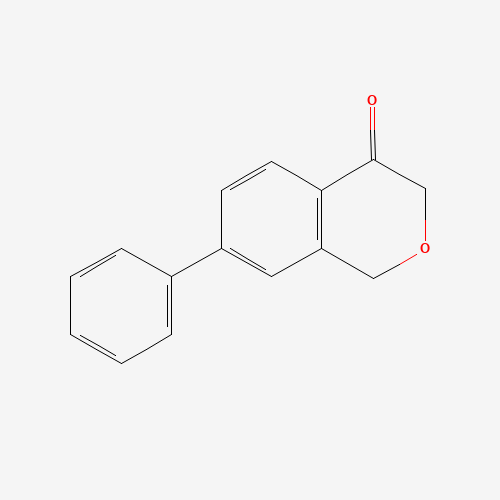 7-phenyl-1H-isochromen-4-one (CAS: 168759-57-7) - Chemical Structure and Molecular Formula 
