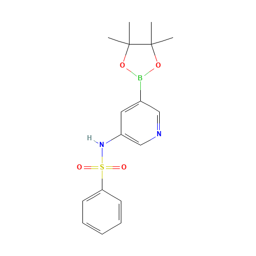 N-[5-(4,4,5,5-tetramethyl-1,3,2-dioxaborolan-2-yl)pyridin-3-yl]benzenesulfonamide (CAS: 1083326-28-6) - Related Chemical Product