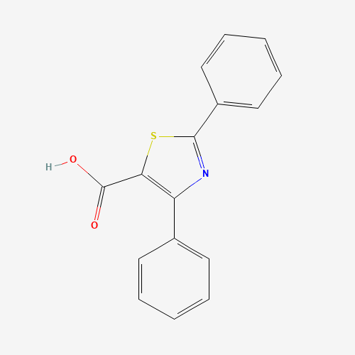 2,4-diphenyl-1,3-thiazole-5-carboxylic acid (CAS: 502935-47-9) - Chemical Structure and Molecular Formula 