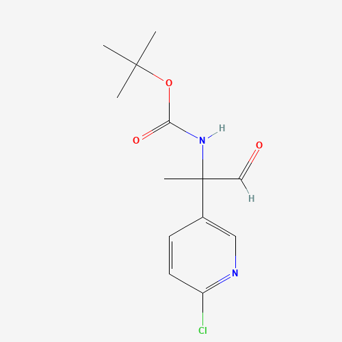tert-butyl N-[2-(6-chloropyridin-3-yl)-1-oxopropan-2-yl]carbamate (CAS: 1199793-08-2) - Related Chemical Product