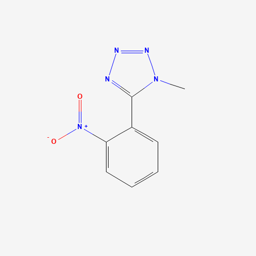 1-methyl-5-(2-nitrophenyl)tetrazole (CAS: 68826-34-6) - Chemical Structure and Molecular Formula 