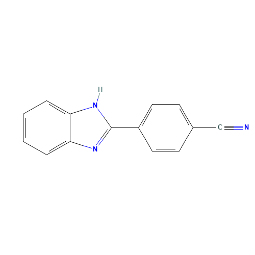 4-(1H-benzimidazol-2-yl)benzonitrile (CAS: 4110-15-0) - Chemical Structure and Molecular Formula 