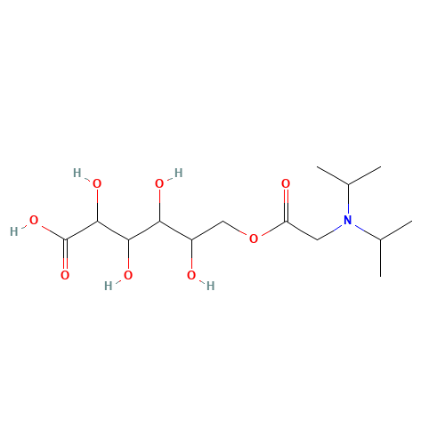 6-[2-[di(propan-2-yl)amino]acetyl]oxy-2,3,4,5-tetrahydroxyhexanoic acid (CAS: 11006-56-7) - Related Chemical Product