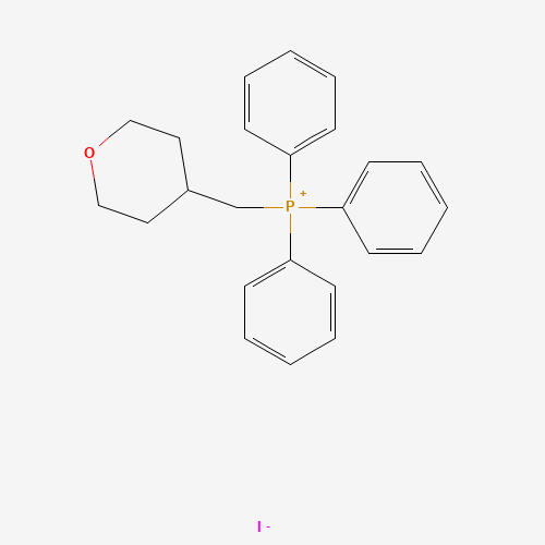 oxan-4-ylmethyl(triphenyl)phosphanium;iodide (CAS: 745052-92-0) - Chemical Structure and Molecular Formula 