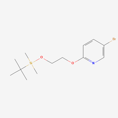 2-(5-bromopyridin-2-yl)oxyethoxy-tert-butyl-dimethylsilane (CAS: 1087352-35-9) - Chemical Structure and Molecular Formula 