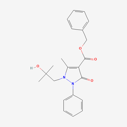 benzyl 1-(2-hydroxy-2-methylpropyl)-5-methyl-3-oxo-2-phenylpyrazole-4-carboxylate (CAS: 913376-52-0) - Related Chemical Product